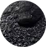 Close-up of a pile of black coal pieces.