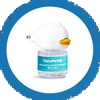 Small container with a penguin-shaped cap, labeled 'Theraflu'.