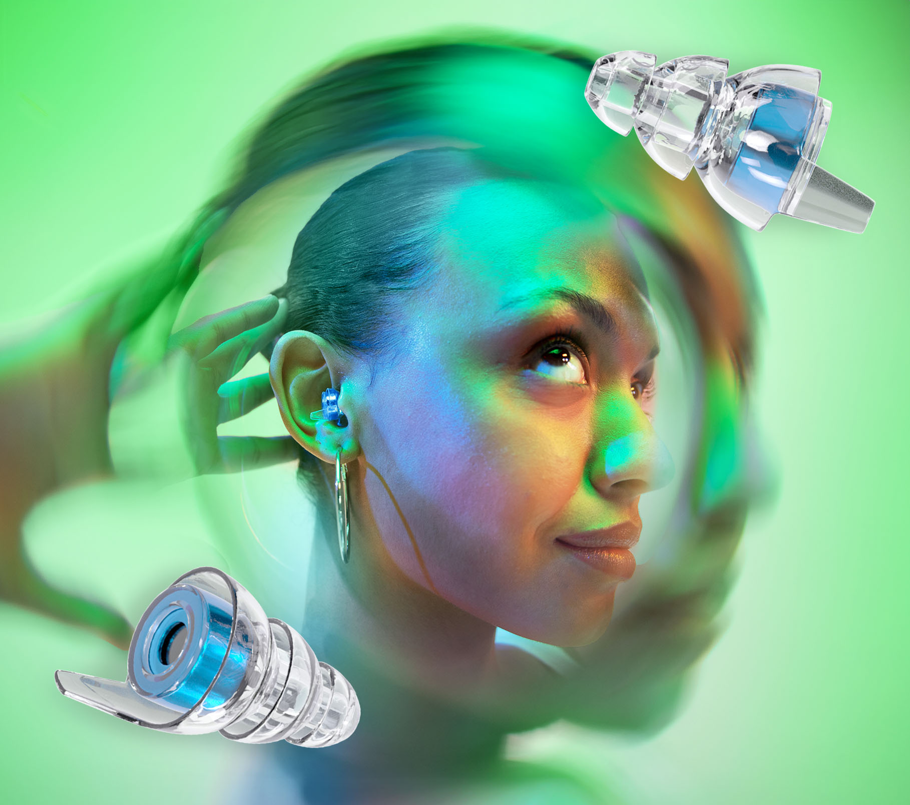 High Fidelity Blue Earplugs