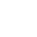 White outline of a running shoe and foot on a black background.