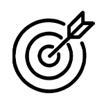 A black and white icon of an open book.
