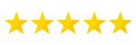 Five gold stars in a horizontal row.