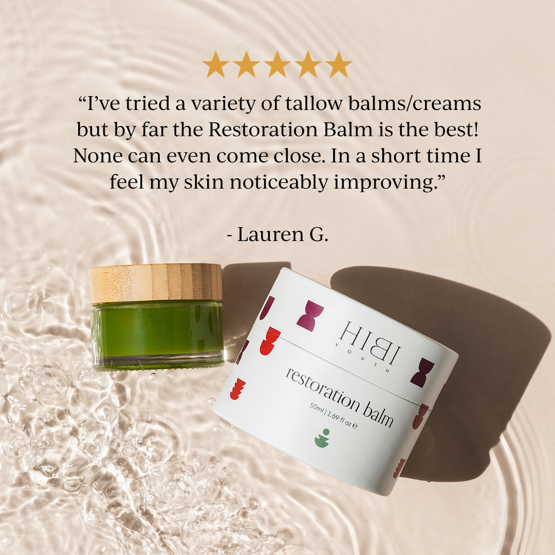 Two skincare products with a customer review and five-star rating.