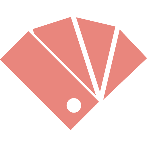 Illustration of a pink color palette with three swatches.