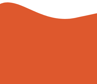 Orange wavy shape on a black background.
