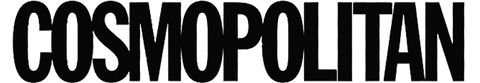 Black text logo of 'COSMOPOLITAN' on a transparent background.