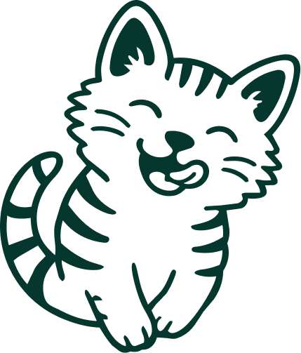 Cat licking lips