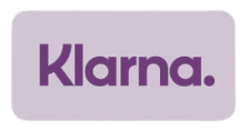 Logo with the word 'Klarna' in purple on a light purple background.