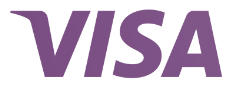 Purple Visa logo on a transparent background.
