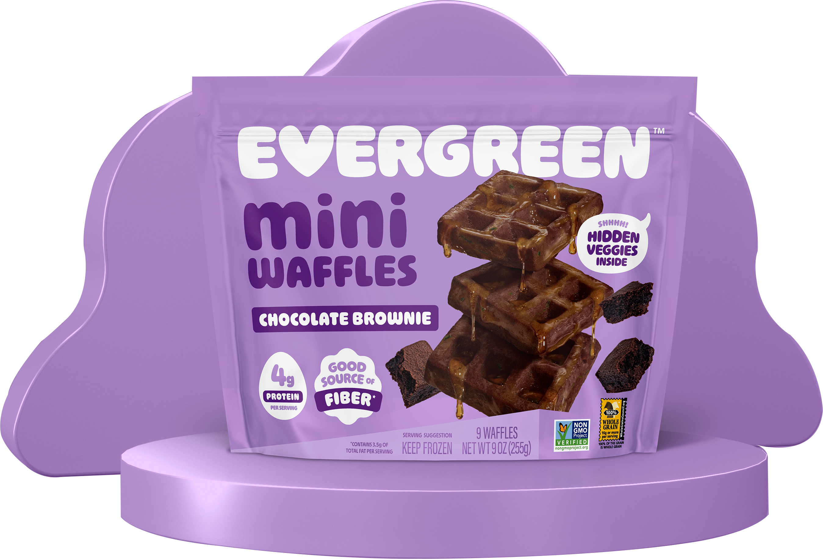 Chocolate Brownie Mini Waffles (5 Bags) – Eat Evergreen Inc