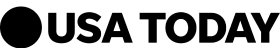 The USA Today logo, featuring a black circle next to the publication's name in bold black letters.