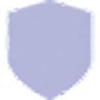 A simple, light purple shield icon.