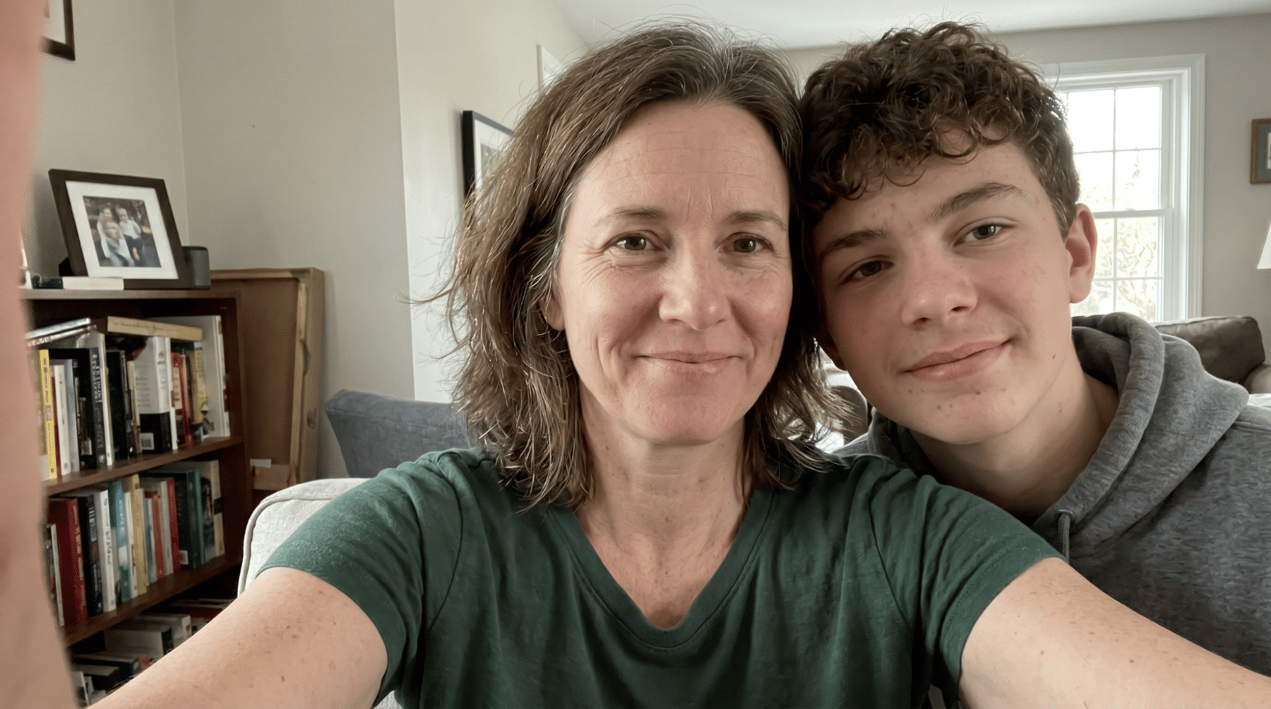 Michelle and her son