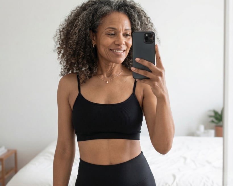 Woman with a snatched waist and full curves