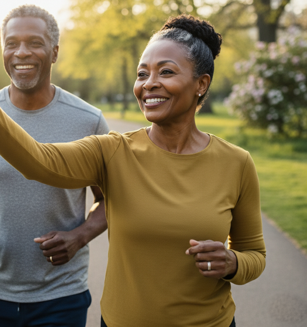 Person getting hair styled in a salon, back view.