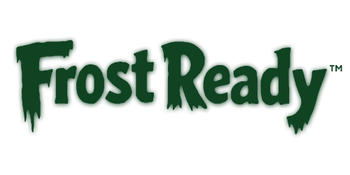 The words 'Frost Ready' in a stylized, dripping green font, on a white background.