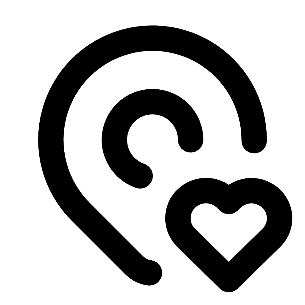 Black and white illustration of a person with a hat and glasses.