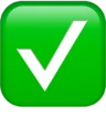 Green square with a white checkmark inside.