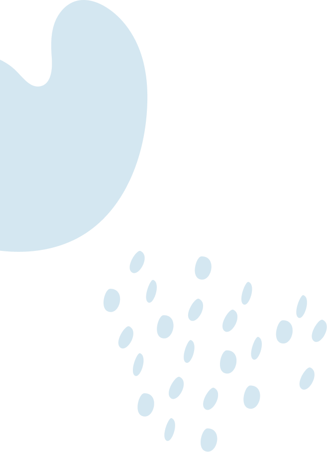 Abstract light blue shapes on a white background.