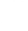 White bell icon with ringing lines on a black background.