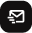Icon of an envelope with motion lines, indicating fast mail delivery.