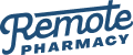 Logo with the text 'Remote Pharmacy' in blue.