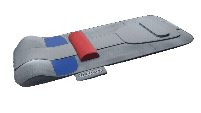 Gray mat with blue and red padded sections, labeled 'Dr-Ho's'.
