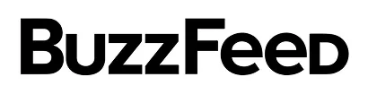Black and white BuzzFeed logo.