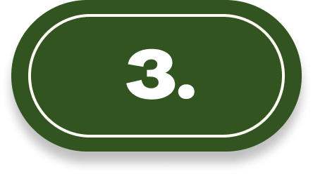 Green oval button with the number 3 in white.