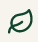 Simple green leaf icon on a light background.