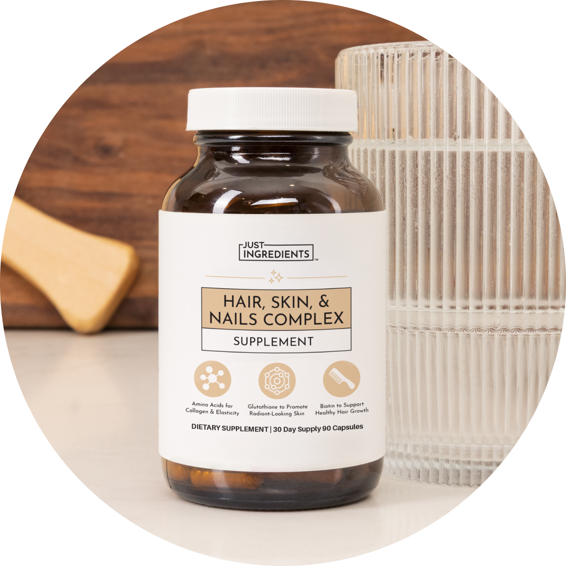 A bottle labeled 'Liver Complex Methylation Support' on a light surface.