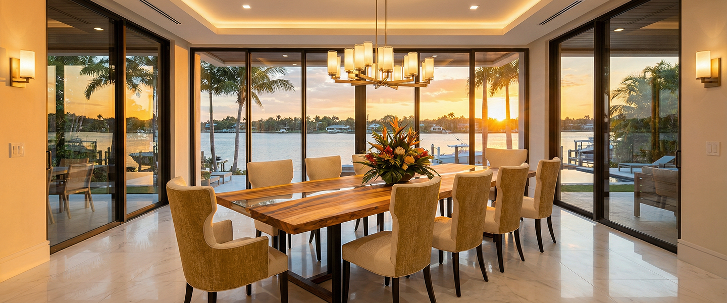 Tuco Saman Large Dining Table with Clear Epoxy