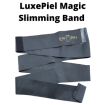 Black slimming band with 'LuxePiel Magic Slimming Band' text above.