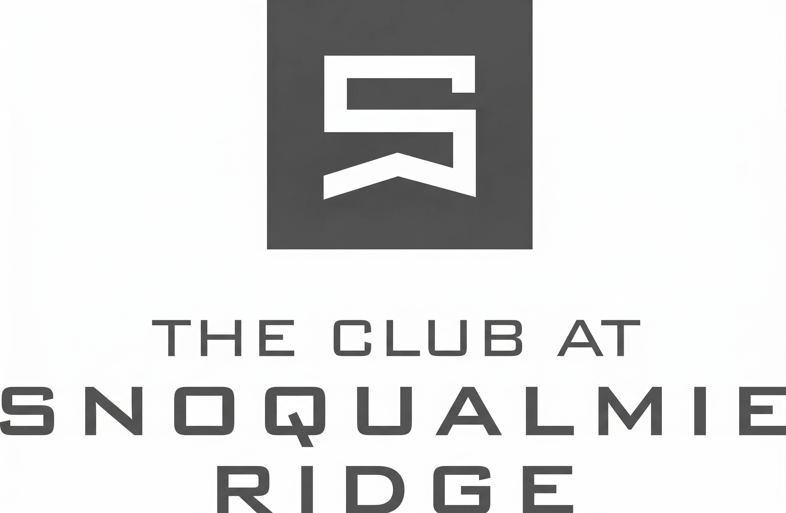 The Club at Snoqualmie Ridge logo in a gray script font on a white background.