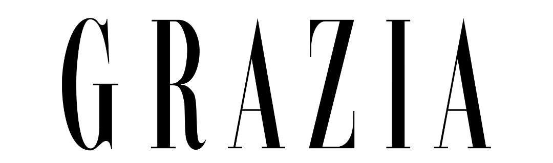 The word GRAZIA in a black serif font on a white background.