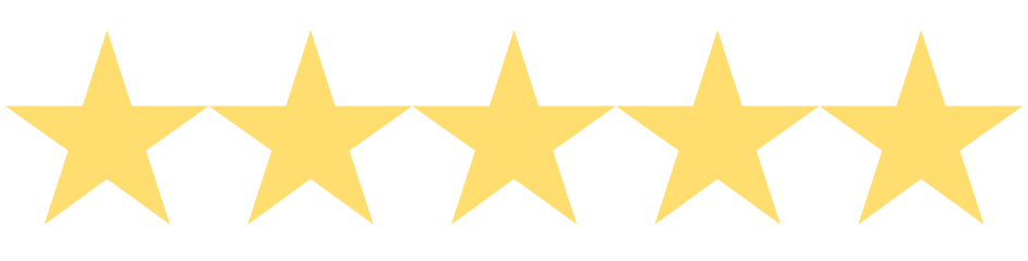 Five yellow stars in a row.