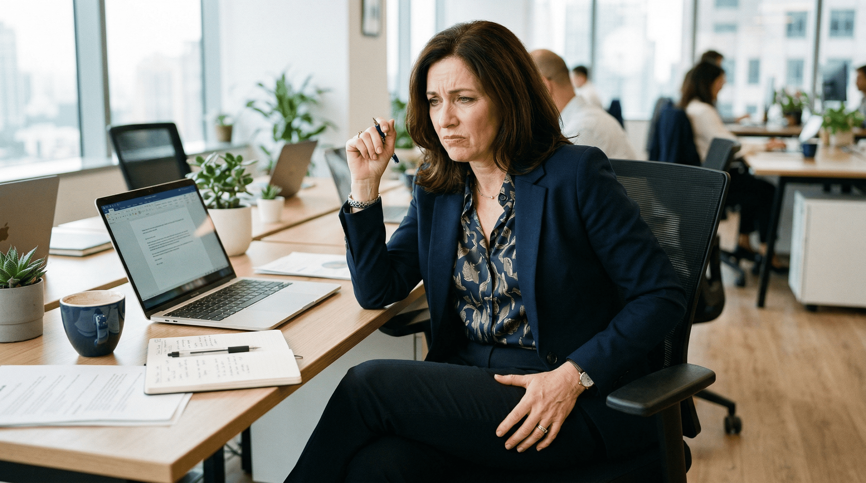 Woman at work