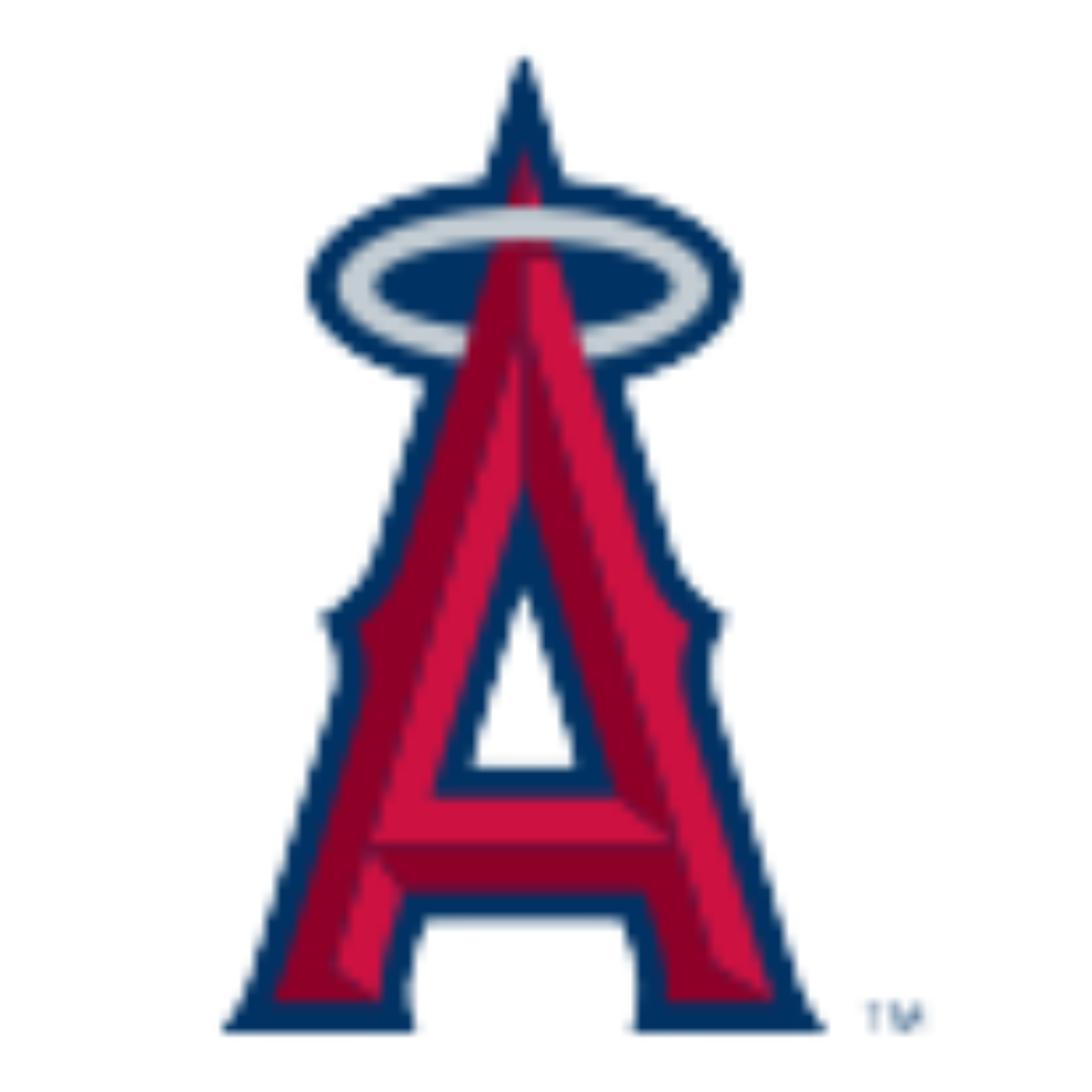 A red letter 'A' with a silver halo above.