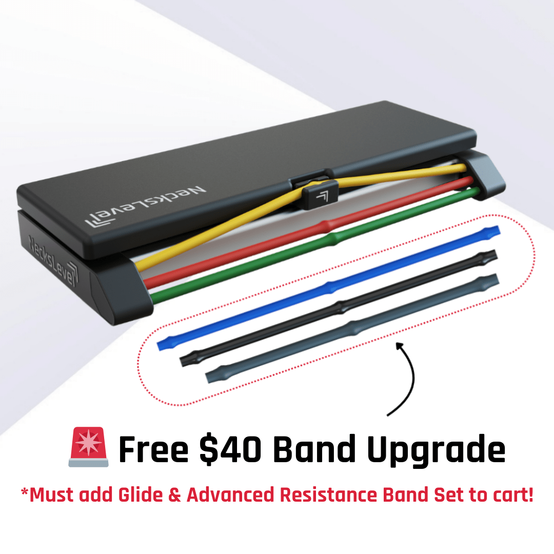 Resistance bands with a free $40 upgrade offer displayed.