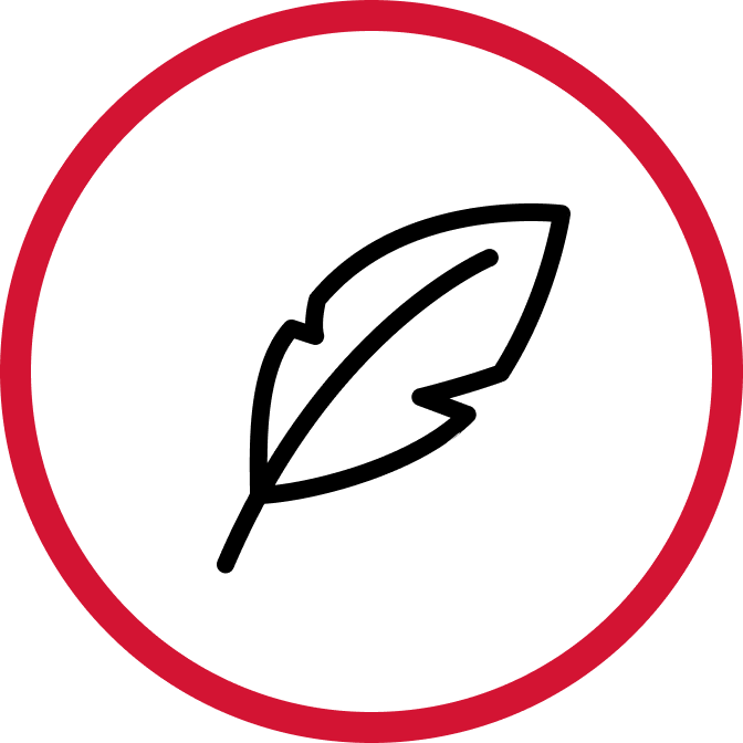 Red circle on a transparent background.