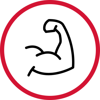 Red circle on a transparent background.