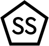 Shield-shaped logo with 'SS' letters inside.