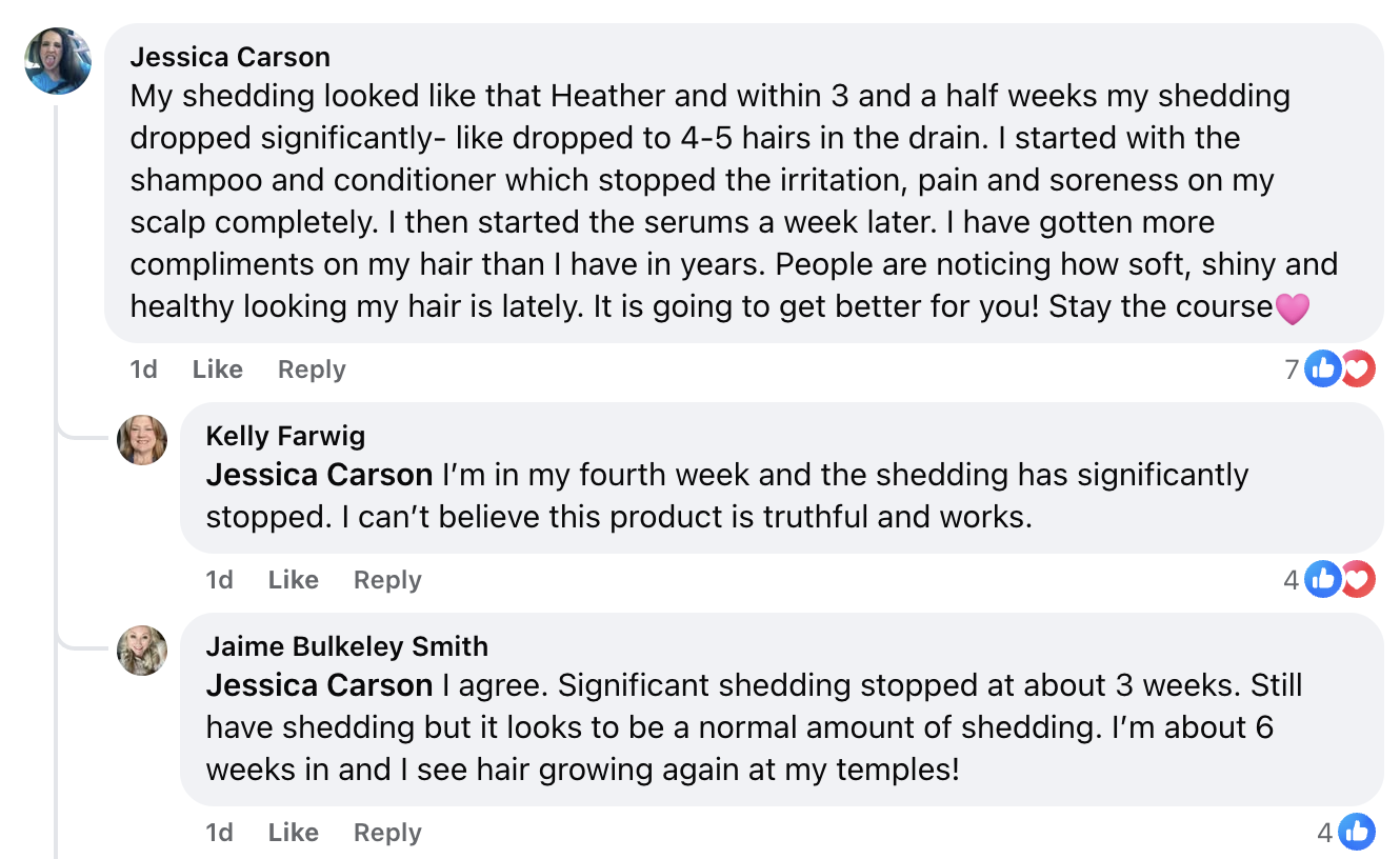 Facebook comment from a reader