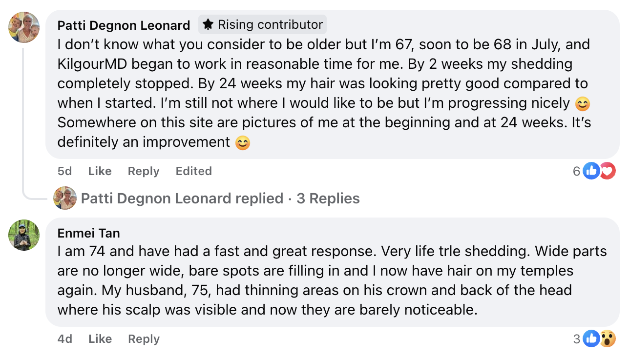Facebook comment from a reader