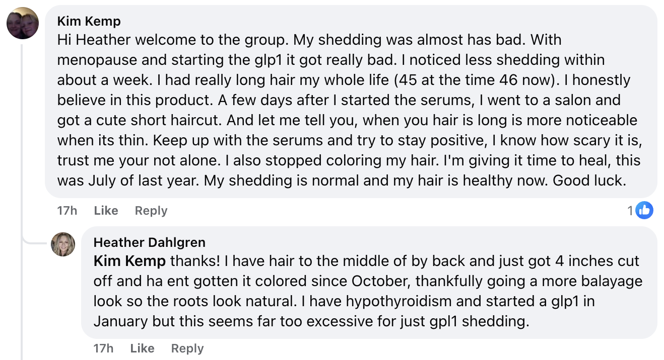 Facebook comment from a reader