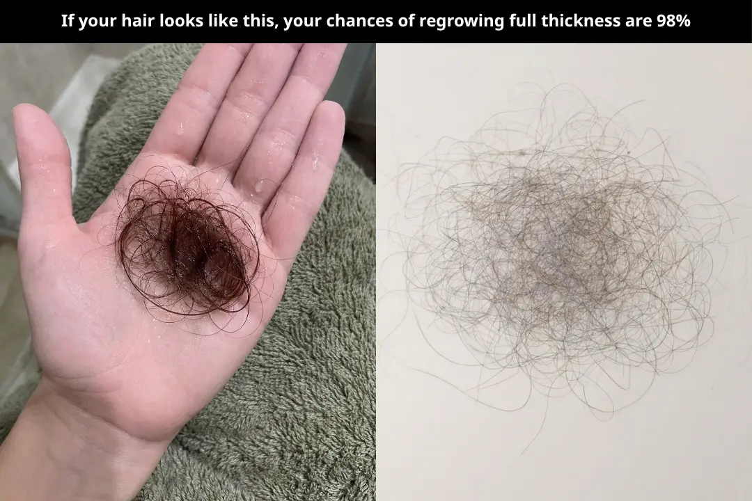 Hair strand close-up