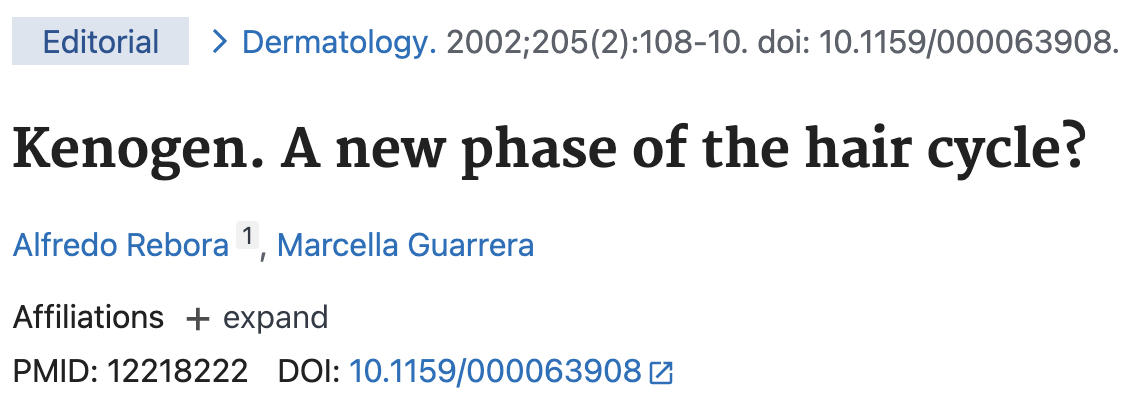 Kenogen phase follicle diagram