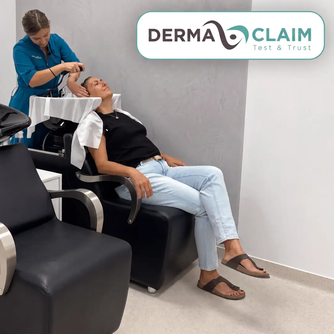 Dermaclaim wash test