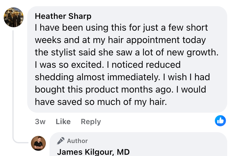 Customer comment