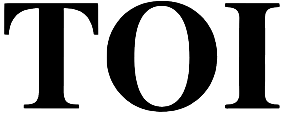 The acronym TOI in a black serif font on a white background.